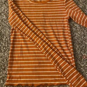 Orange striped shirt